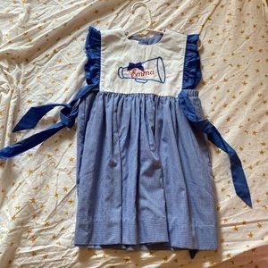 Emma blue game day football dress 4T